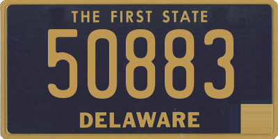 DE license plate 50883