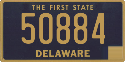 DE license plate 50884