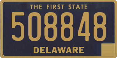 DE license plate 508848