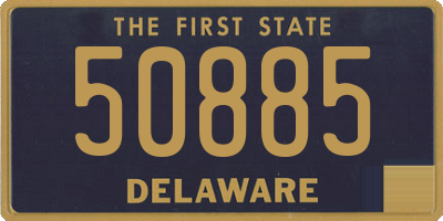 DE license plate 50885