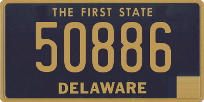 DE license plate 50886