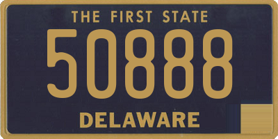DE license plate 50888
