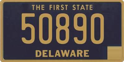 DE license plate 50890