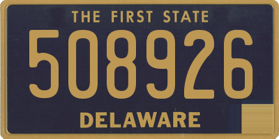 DE license plate 508926