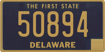 DE license plate 50894