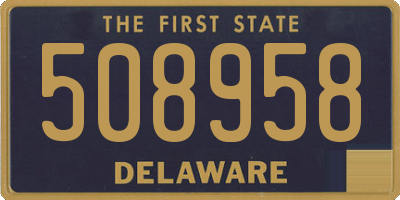 DE license plate 508958