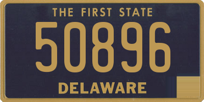 DE license plate 50896