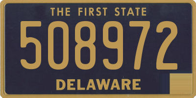 DE license plate 508972