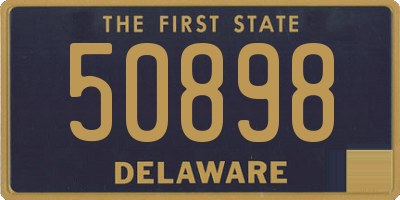 DE license plate 50898