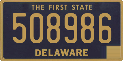 DE license plate 508986