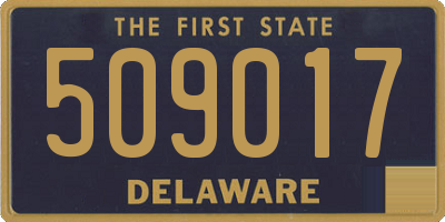 DE license plate 509017