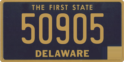 DE license plate 50905