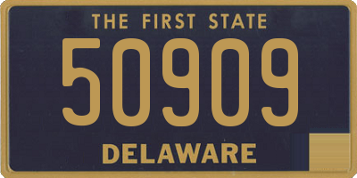 DE license plate 50909