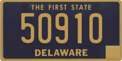 DE license plate 50910