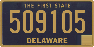 DE license plate 509105