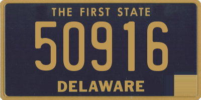 DE license plate 50916