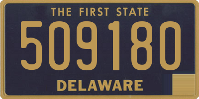 DE license plate 509180