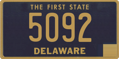 DE license plate 5092