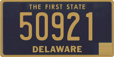 DE license plate 50921