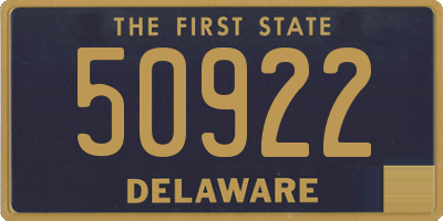 DE license plate 50922
