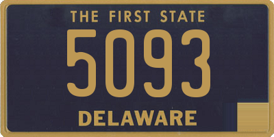 DE license plate 5093