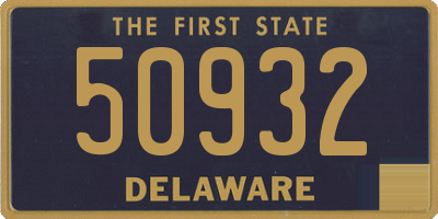 DE license plate 50932
