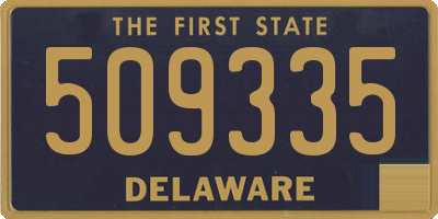 DE license plate 509335