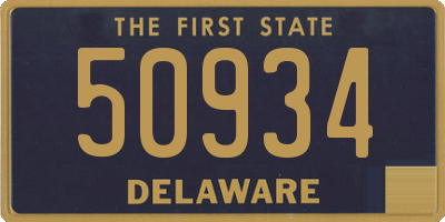 DE license plate 50934