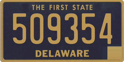 DE license plate 509354