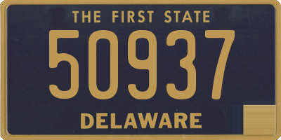 DE license plate 50937