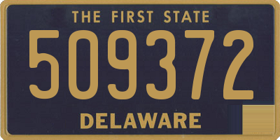 DE license plate 509372