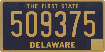 DE license plate 509375
