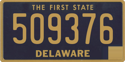 DE license plate 509376