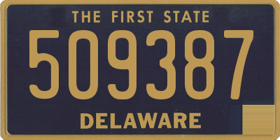 DE license plate 509387
