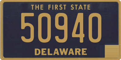 DE license plate 50940