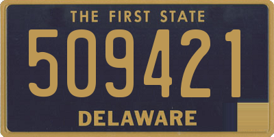 DE license plate 509421