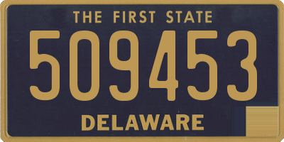 DE license plate 509453