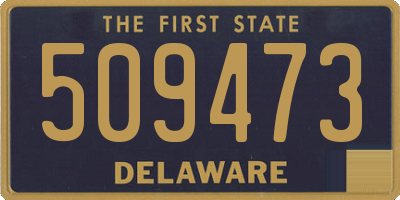 DE license plate 509473