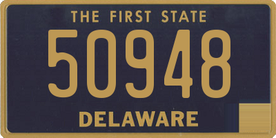DE license plate 50948