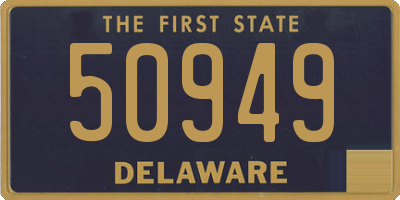 DE license plate 50949