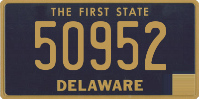 DE license plate 50952