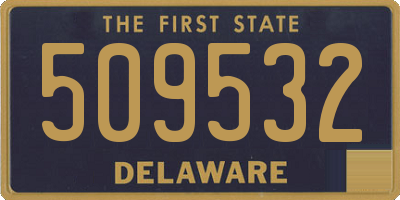 DE license plate 509532