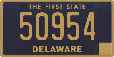 DE license plate 50954