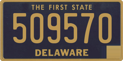 DE license plate 509570