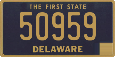 DE license plate 50959