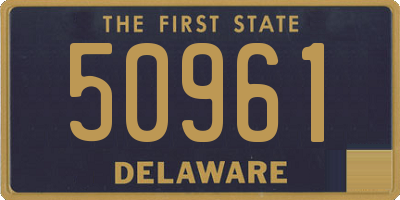 DE license plate 50961