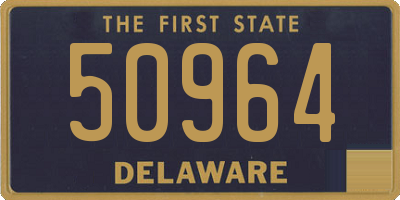 DE license plate 50964