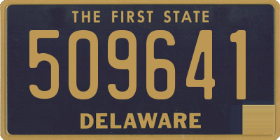 DE license plate 509641