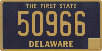 DE license plate 50966