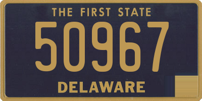 DE license plate 50967
